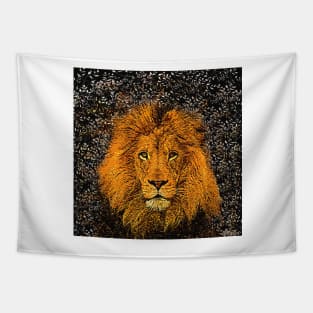 African Lion Tapestry