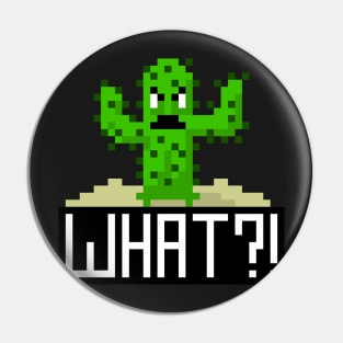 Fighty cactus pixel Pin