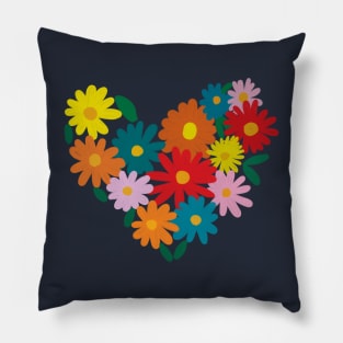 Colorful Flowers Pillow