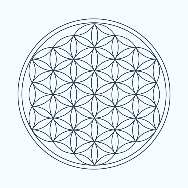 Flower of life, sacred geometry. by Mon, Symphony of Consciousness.