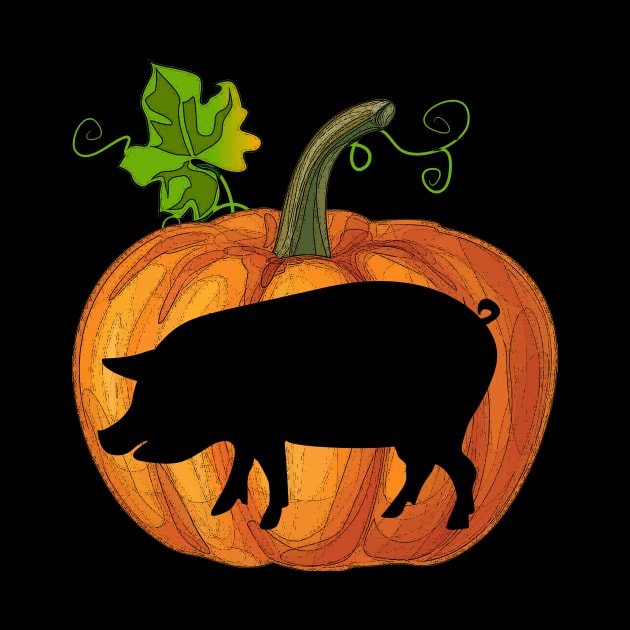 Pig in pumpkin by Flavie Kertzmann