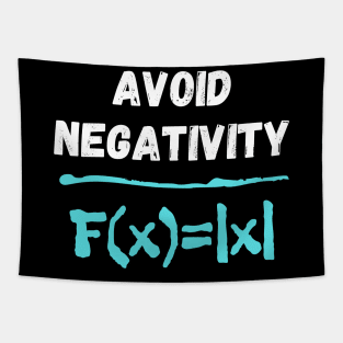 Avoid Negativity Formula Funny Math Equation Tapestry