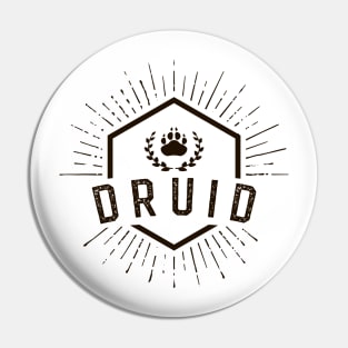 Druid Player Class - Druids Dungeons Crawler and Dragons Slayer Tabletop RPG Addict Pin