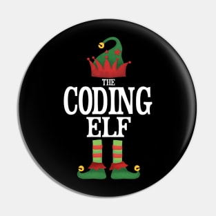 Coding Elf Matching Family Group Christmas Party Pajamas Pin