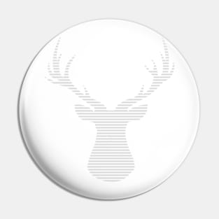 Deer - strips - gray and white. Pin