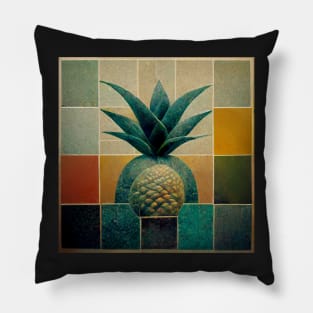 Cubic pineapple repeat pattern Pillow