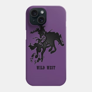 Western Era - Wild West Cowboy on Horseback 10 Phone Case