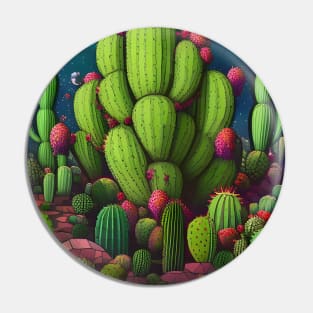 Midnight Cactus Pin