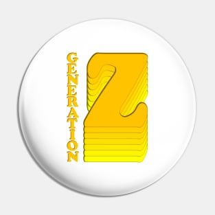 Generation Z - The Young And Yellow Pin