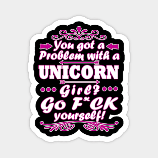 Unicorn faloon glitter Einhorn Girls Magnet