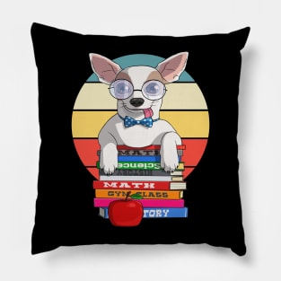 Chihuahua Back to School Teacher's Pet Pillow