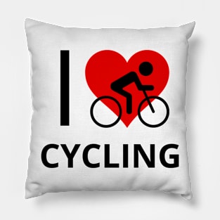 I Love Cycling Pillow