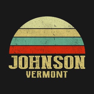 JOHNSON VERMONT Vintage Retro Sunset T-Shirt