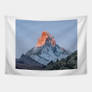 Matterhorn Vector Painting Tapestry