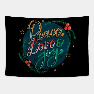 Peace Love And Joy Tapestry