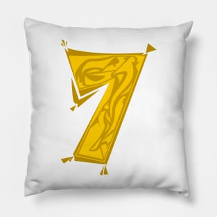 7 its my number,back and identity. Quote football player Pillow