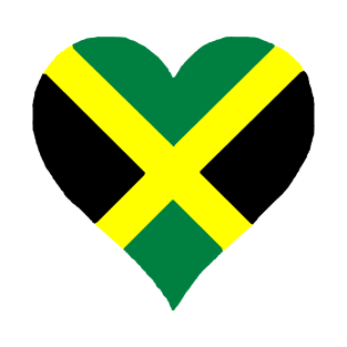 Reggae: Jamaican Flag Heart T-Shirt