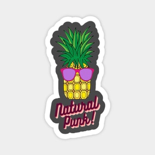 funny pineapple sunglasses natural punk Magnet