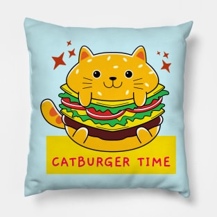 National Cheeseburger Day- Cute Catburger Pillow