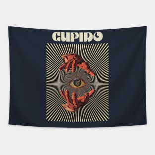 Hand Eyes Cupido Tapestry