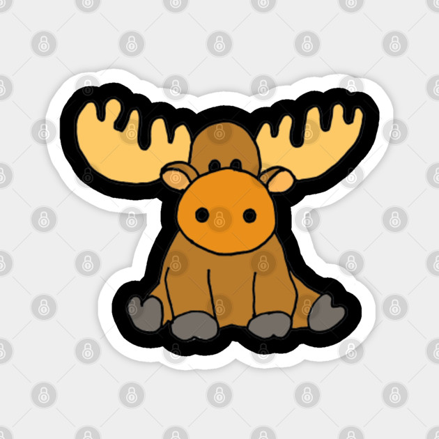 Cute Baby Moose Cartoon Moose Magnet Teepublic