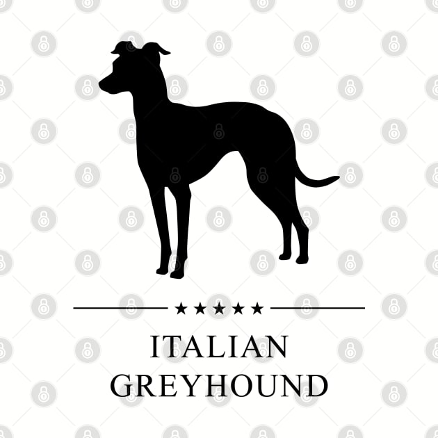 Italian Greyhound Black Silhouette by millersye