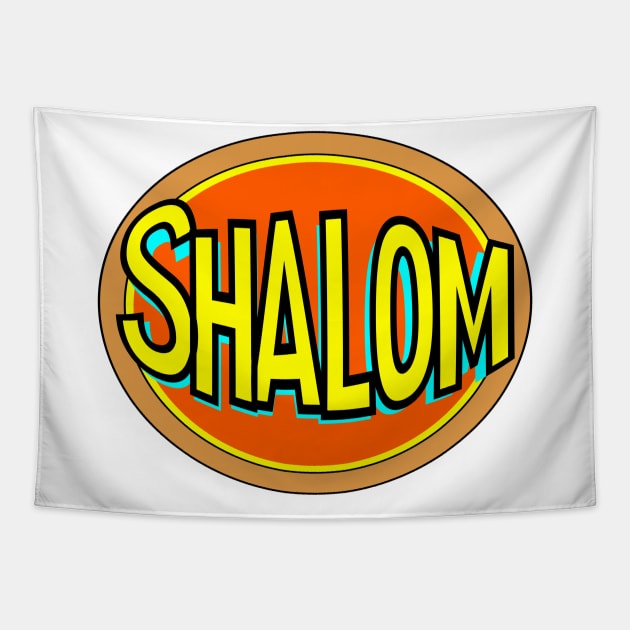 Yiddish: Shalom Tapestry by Retro-Matic