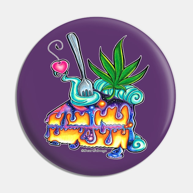 Space Cake Pin by Artful Magic Shop