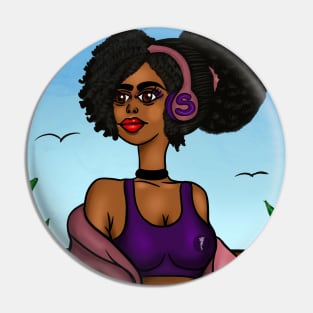 Cute art black anime style digital art Pin