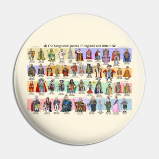 The Kings and Queens of England and Britain Pin