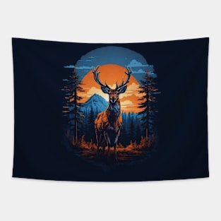 Deer in the forest Tapestry