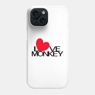 Love Monkey Heart Shape Phone Case