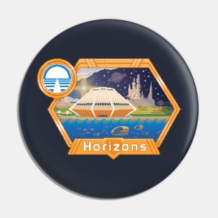 Horizons Pixel Art Pin