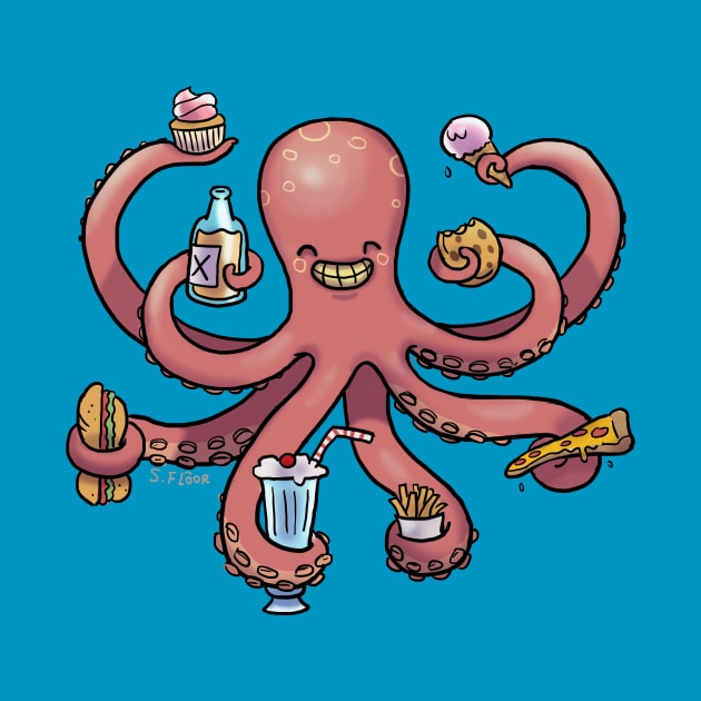 the happy octopus by samanta flôor