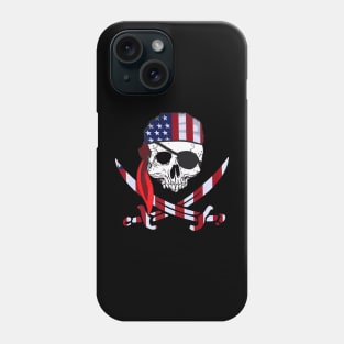 Skull American Pirate Skeleton Phone Case