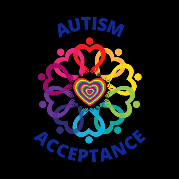 Autism Acceptance Circle by Delilah Designs