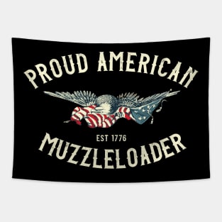 Muzzleloader American Flag Tapestry