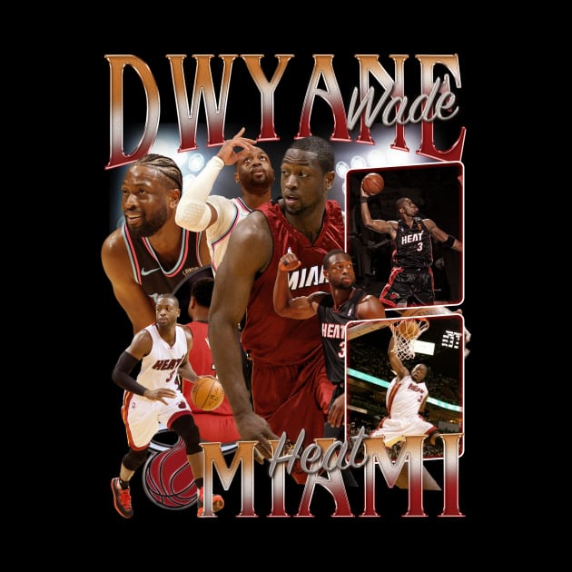 RETRO VINTAGE DWYANE WADE BOOTLEG by Archer Expressionism Style