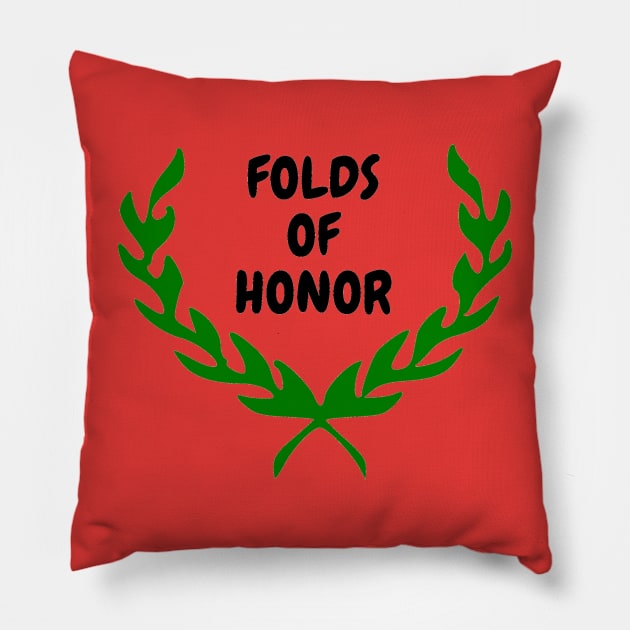 Folds of Honor Pillow by Diogomorgadoo