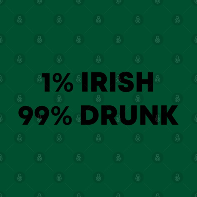 1% Irish 99% Drunk by honeydesigns