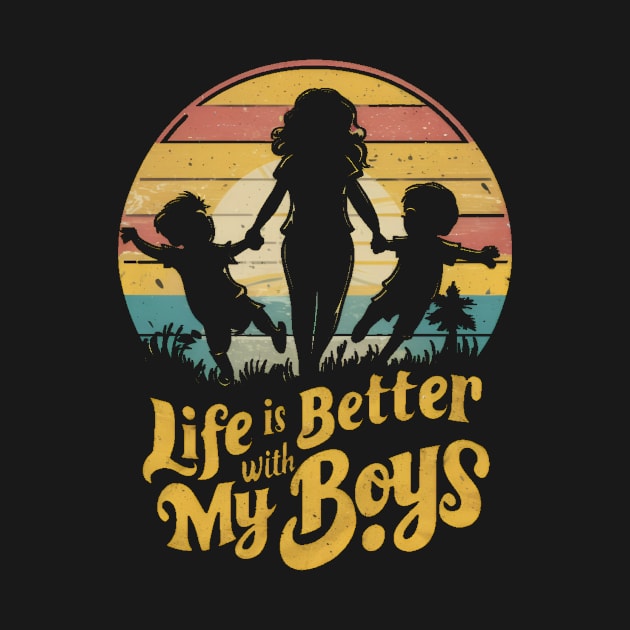 Boy mama life by Humor Me tees.