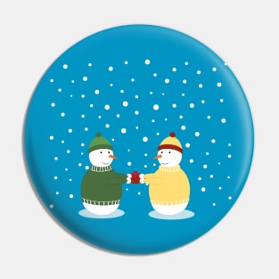 Happy snowmen Pin