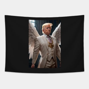 Donald J Trump The Chosen One Trump - Artificial Intelligence Art AI - Donald Trump Mug Shot 2024 - Never Surrender Tapestry