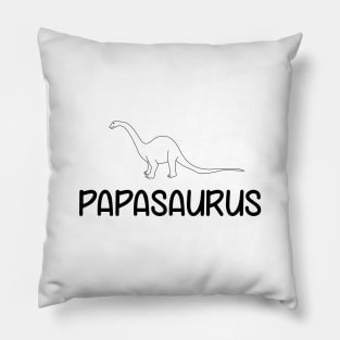 Dad Tshirt - Papasaurus - Funny Cool Gift Pillow