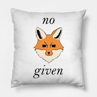 No 'Fox' Given Pillow