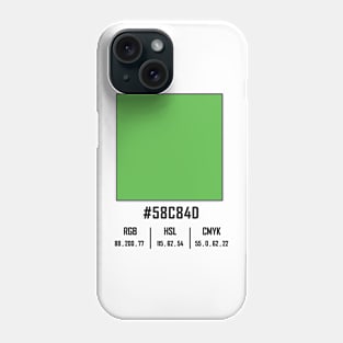 #58c84d green Phone Case