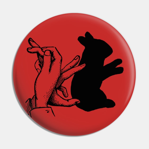 Rabbit shadow Pin by RedLineStore