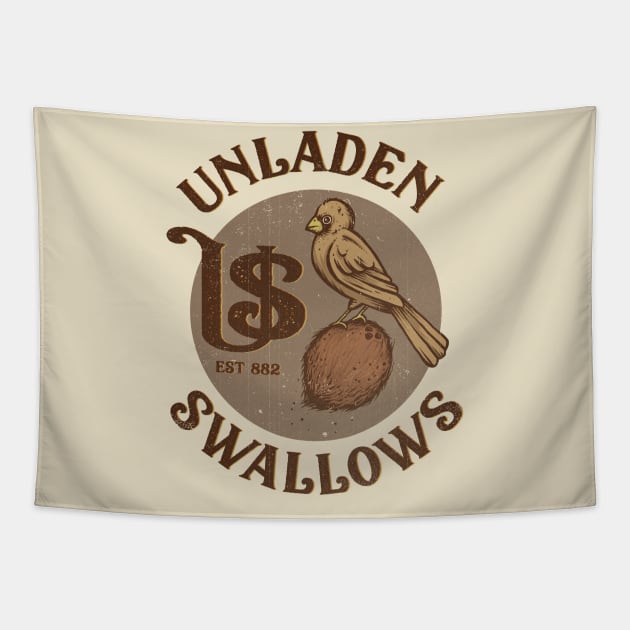 The Unladen Swallows Tapestry by kg07_shirts