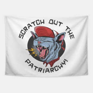 Scratch Out The Patriarchy Tapestry