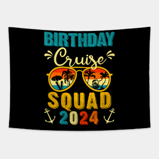 Birthday Cruise Squad 2024 Boat Birthday Party Cruise Bday Tapestry